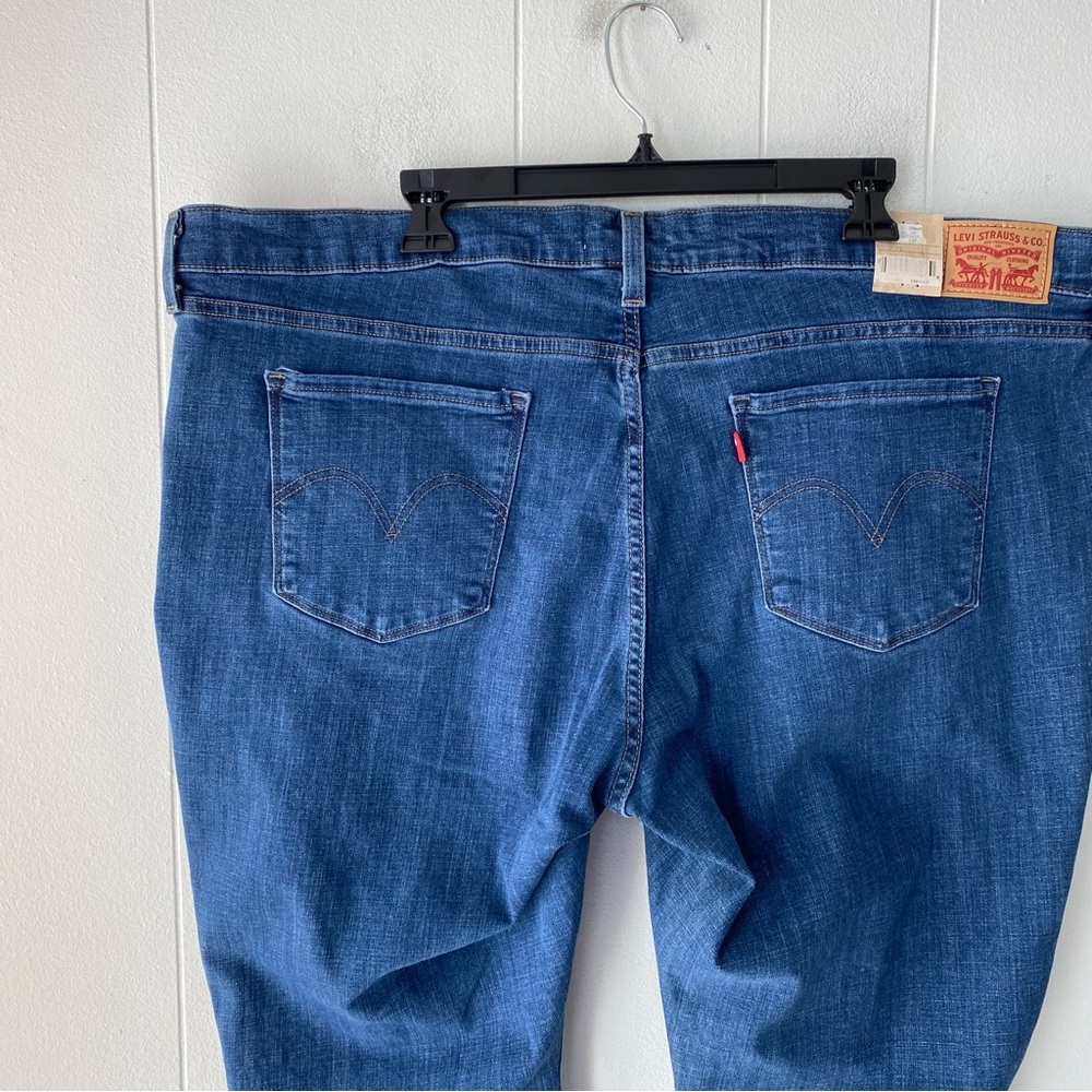 Levi's Women's Classic Bootcut Jeans Blue Stretch Size 24W Cotton Blend New - Picture 10 of 15